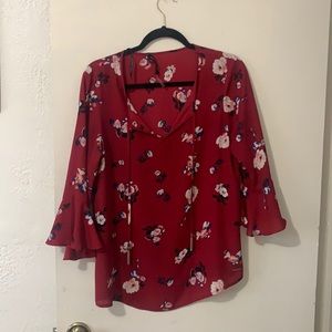 Red Ivanka Trump blouse